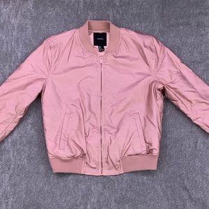 Rose Gold Bomber Jacket